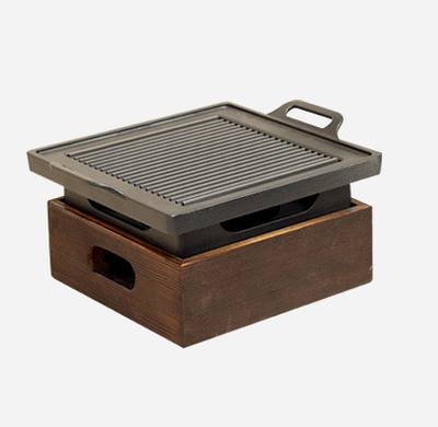 Parrilla Coreana sin Humo con Base de Madera - Image 14
