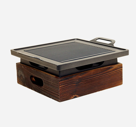 Parrilla Coreana sin Humo con Base de Madera - Image 6
