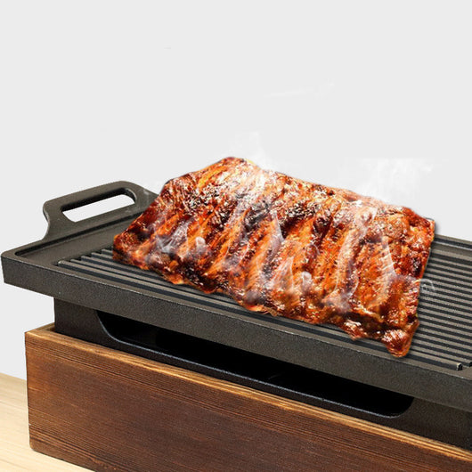 Parrilla Coreana sin Humo con Base de Madera - Image 3