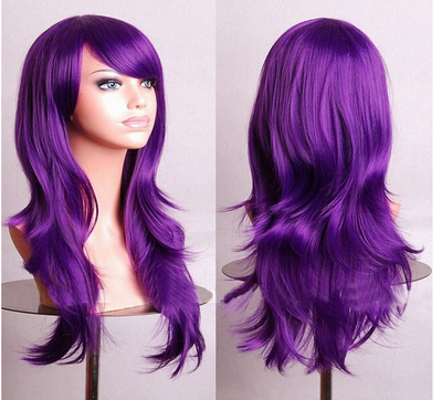 Peluca Cosplay Anime Larga Multicolor - Estilo Europeo y Americano - Image 17