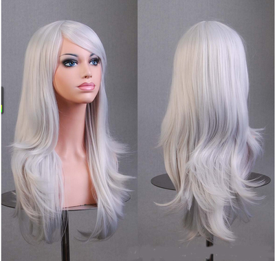 Peluca Cosplay Anime Larga Multicolor - Estilo Europeo y Americano - Image 18