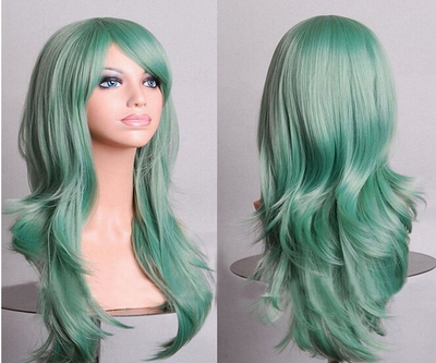 Peluca Cosplay Anime Larga Multicolor - Estilo Europeo y Americano - Image 19