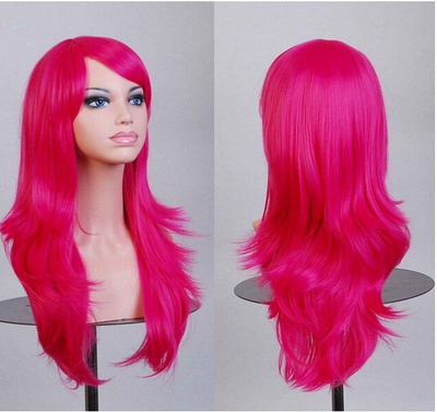 Peluca Cosplay Anime Larga Multicolor - Estilo Europeo y Americano - Image 20