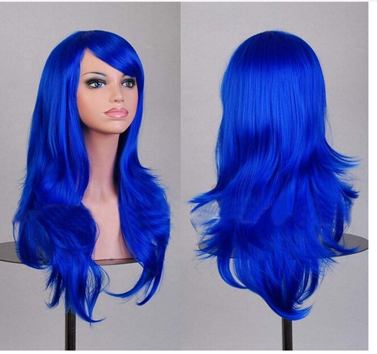 Peluca Cosplay Anime Larga Multicolor - Estilo Europeo y Americano - Image 21
