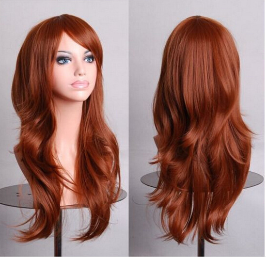 Peluca Cosplay Anime Larga Multicolor - Estilo Europeo y Americano