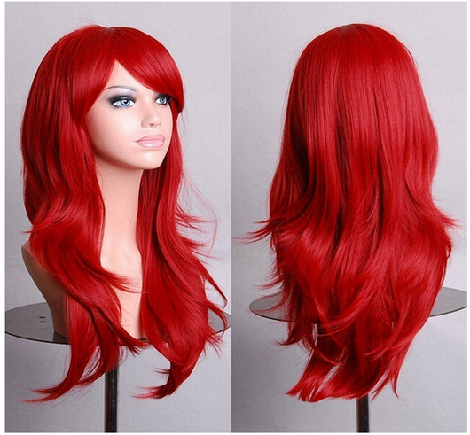 Peluca Cosplay Anime Larga Multicolor - Estilo Europeo y Americano - Image 6