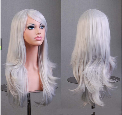 Peluca Cosplay Anime Larga Multicolor - Estilo Europeo y Americano - Image 9