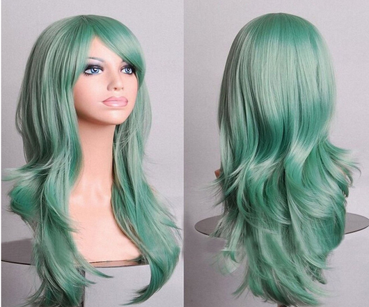 Peluca Cosplay Anime Larga Multicolor - Estilo Europeo y Americano - Image 7