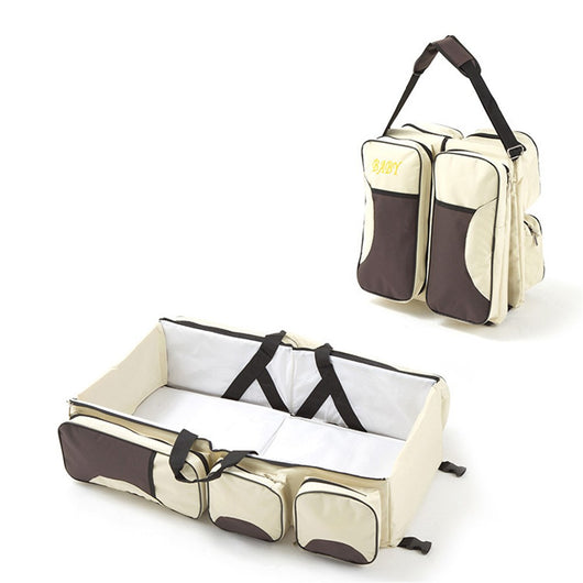 Bolsa Convertible para Mamá con Cuna Plegable - Mochila Multifuncional Gran Capacidad - Image 11
