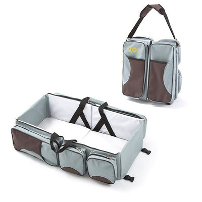 Bolsa Convertible para Mamá con Cuna Plegable - Mochila Multifuncional Gran Capacidad