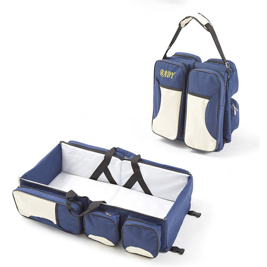 Bolsa Convertible para Mamá con Cuna Plegable - Mochila Multifuncional Gran Capacidad - Image 2