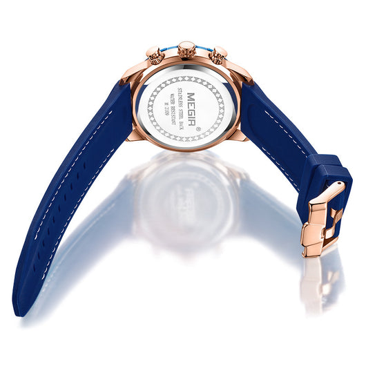 Reloj Deportivo Cronógrafo con Calendario y Correa de Silicona Resistente al Agua - Image 3