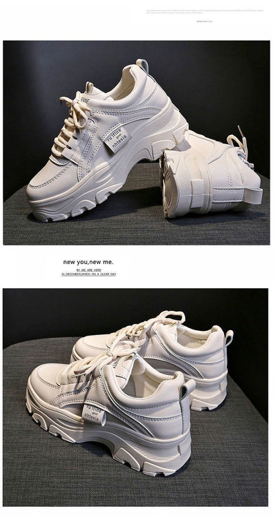 Zapatillas Daddy Shoes Blancas Transpirables - Malla Ligera para Primavera y Verano - Image 16