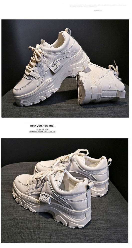 Zapatillas Daddy Shoes Blancas Transpirables - Malla Ligera para Primavera y Verano - Image 16
