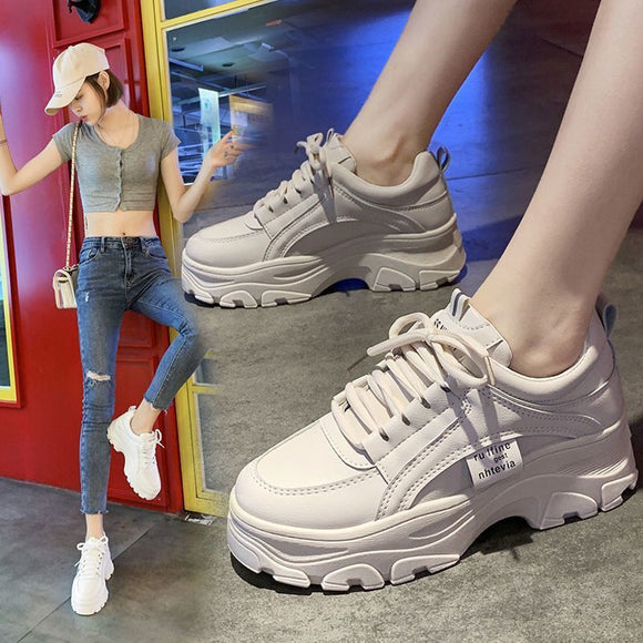 Zapatillas Daddy Shoes Blancas Transpirables - Malla Ligera para Primavera y Verano