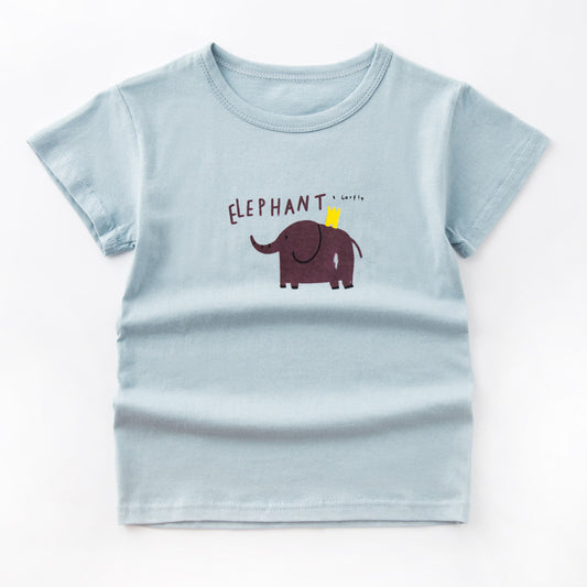 Playera de Algodón para Niño - Manga Corta Ligera y Fresca