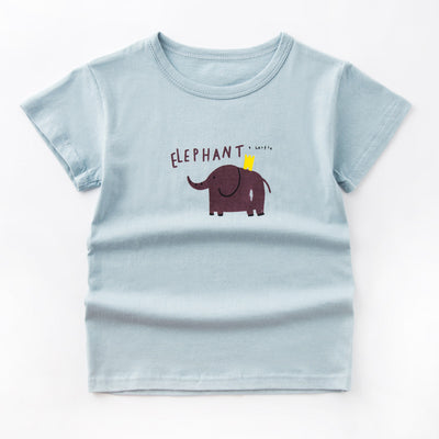 Playera de Algodón para Niño - Manga Corta Ligera y Fresca