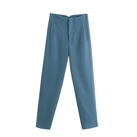 Pantalones de Trabajo Elegantes Cintura Alta para Mujer - Ajuste Slim Fitness - Image 12