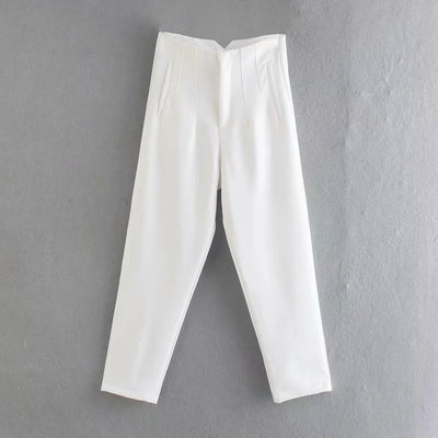 Pantalones de Trabajo Elegantes Cintura Alta para Mujer - Ajuste Slim Fitness - Image 15