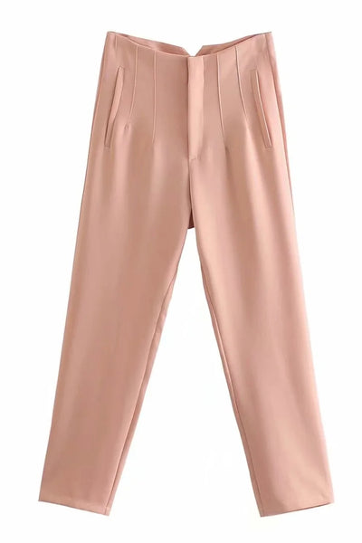 Pantalones de Trabajo Elegantes Cintura Alta para Mujer - Ajuste Slim Fitness - Image 5
