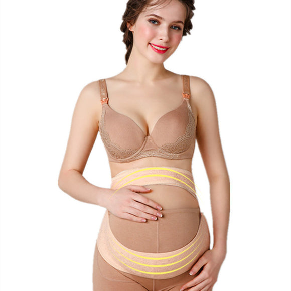 Faja de Embarazo Ajustable con Encaje - Soporte Prenatal para Vientre