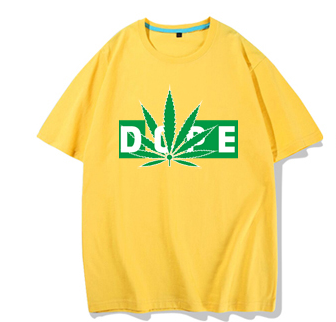 Camiseta Hip Hop Hoja de Cáñamo Estilo Urbano para Hombre - Image 4