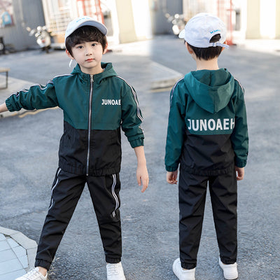 Sudadera con Capucha de Bloques de Color para Niños - Image 9