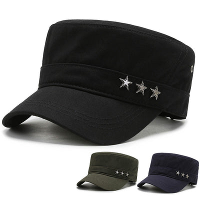 Gorra Militar de Algodón con Visera - Estilo Five-Star - Image 6