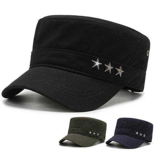 Gorra Militar de Algodón con Visera - Estilo Five-Star - Image 6