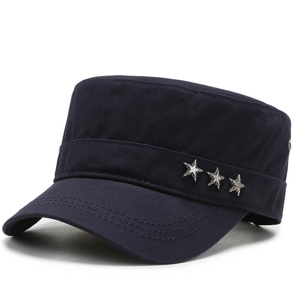 Gorra Militar de Algodón con Visera - Estilo Five-Star