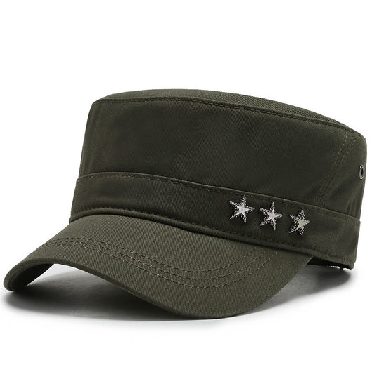 Gorra Militar de Algodón con Visera - Estilo Five-Star - Image 4