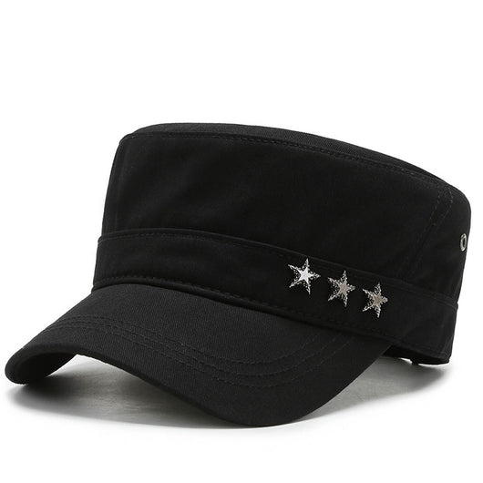 Gorra Militar de Algodón con Visera - Estilo Five-Star - Image 3