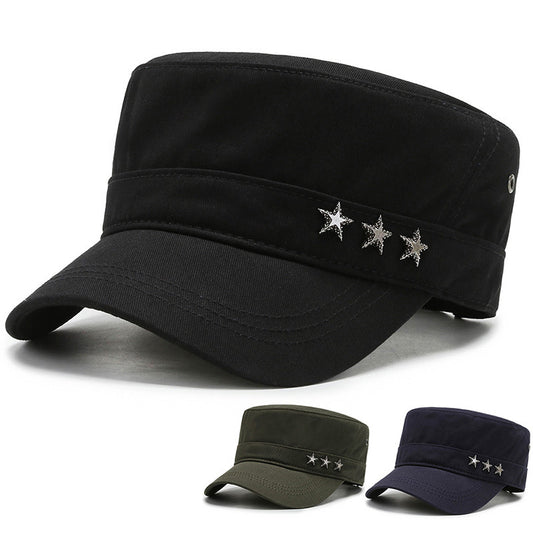 Gorra Militar de Algodón con Visera - Estilo Five-Star