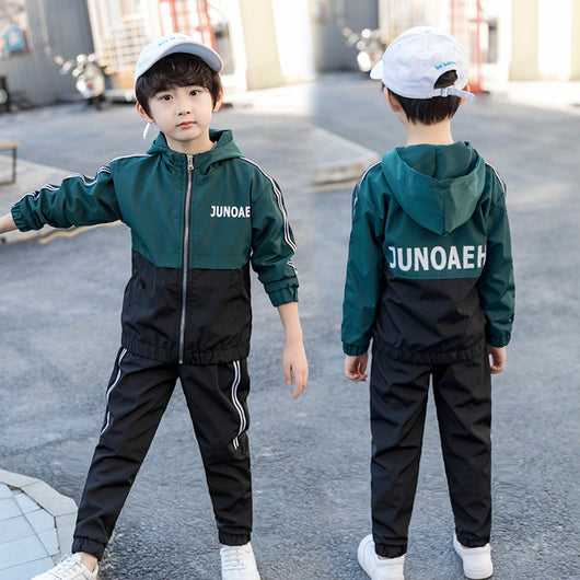 Sudadera con Capucha de Bloques de Color para Niños - Image 3