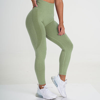Leggins Yoga Talle Alto Melocotón con Efecto Levantador de Glúteos