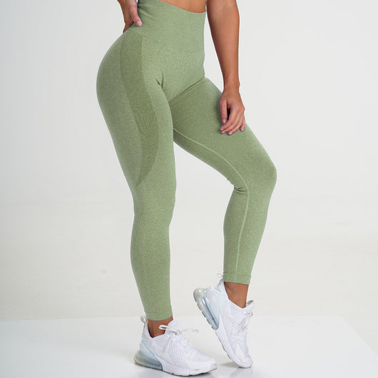 Leggins Yoga Talle Alto Melocotón con Efecto Levantador de Glúteos
