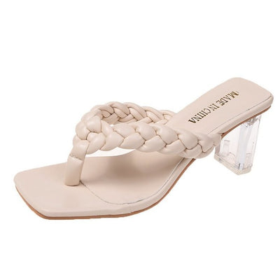 Sandalias Estilo Coreano con Tacón Grueso para Mujer - Image 9