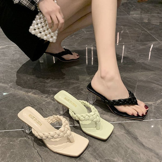 Sandalias Estilo Coreano con Tacón Grueso para Mujer - Image 4