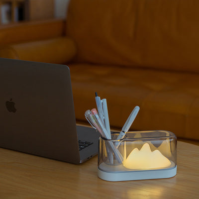 Lámpara LED de Escritorio Multifunción con Luz Nocturna y Portaplumas - Image 10