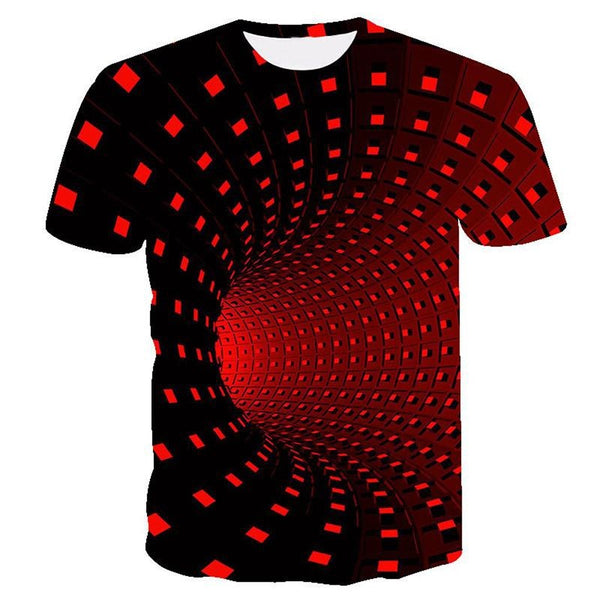 Playera Casual 3D para Hombre Cuello Redondo