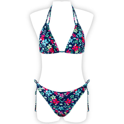 Bikini Sexy Estampado con Espalda Abierta y Abertura Lateral - Image 10