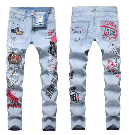 Jeans Rotos Hip-Hop Street Style con Estiramiento