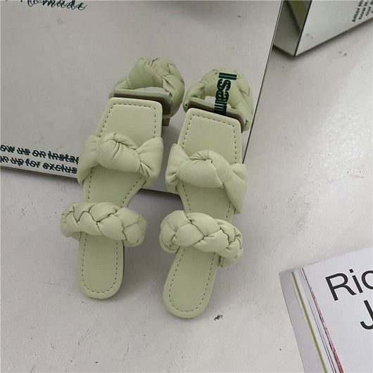 Sandalias Planas con Punta Cuadrada para Mujer - Mules Cómodas y Versátiles - Image 11