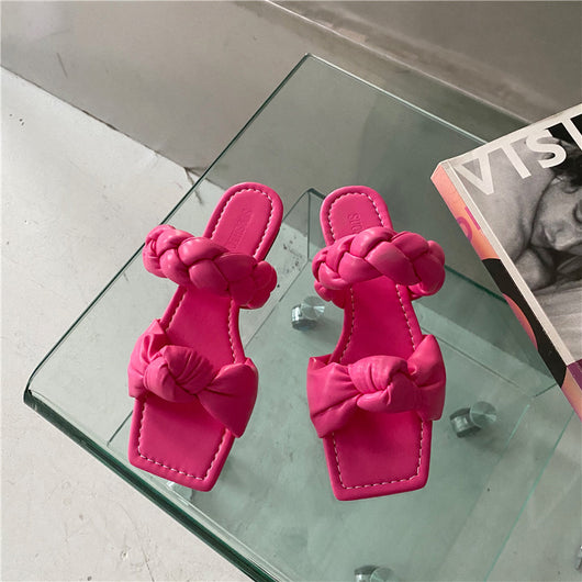 Sandalias Planas con Punta Cuadrada para Mujer - Mules Cómodas y Versátiles - Image 3