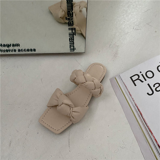 Sandalias Planas con Punta Cuadrada para Mujer - Mules Cómodas y Versátiles - Image 2