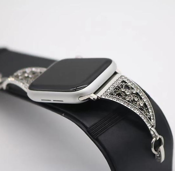 Pulsera Metálica Diamantada para Apple Watch - Diseño Elegante para Todas las Generaciones