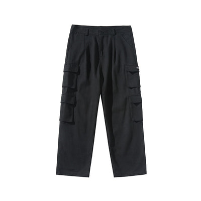 Pantalones Casuales Talla Grande con Bolsillos Amplios Corte Recto - Image 5