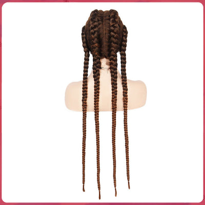 Peluca Trenza Frontal de Cuatro Hebras - Image 3