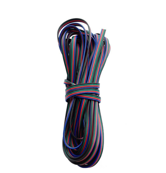 Tira LED RGB 4 Pines con Cable - Iluminación Colorida Personalizable - Image 7