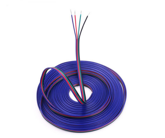 Tira LED RGB 4 Pines con Cable - Iluminación Colorida Personalizable